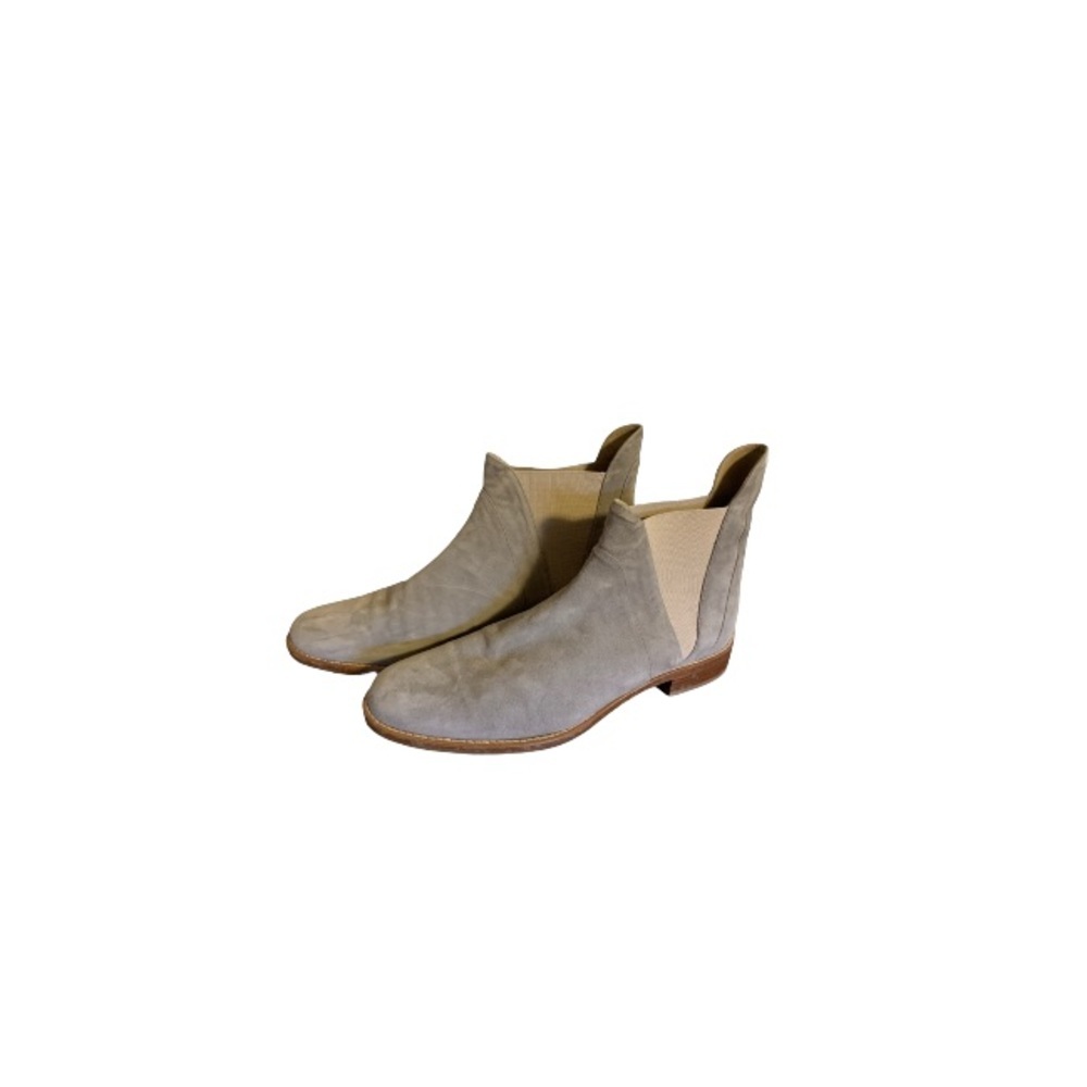 Panara Italy Grey Suede Ankle Booties - Women’s Size 37